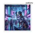 Cyberpunk King Oreo Square Sticker - 2’’ × 2’’ / White - Stickers