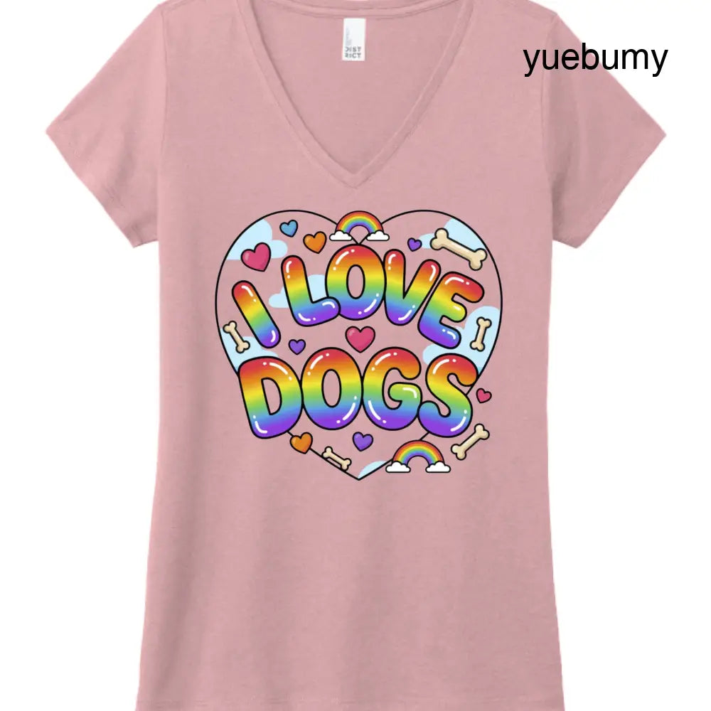 I LOVE DOGS2 - WstriaHthr / XS - T-Shirt