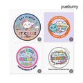 Say It with Stickerz Logo Square Stickers - Square / 2’’ × 2’’ / White - Paper products